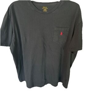 Polo By Ralph Lauren T Shirt Men's Short Sleeve  XL Black 100%‎ Cotton
